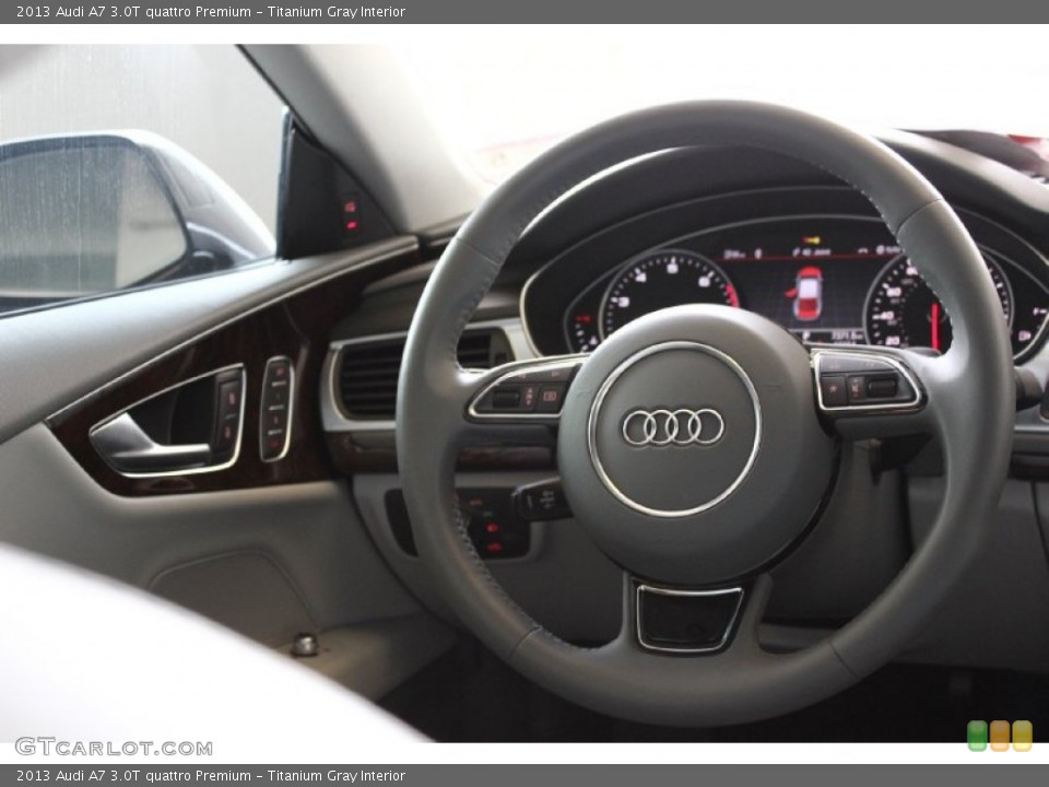 Titanium Gray Interior Steering Wheel for the 2013 Audi A7 3.0T quattro Premium #94926663