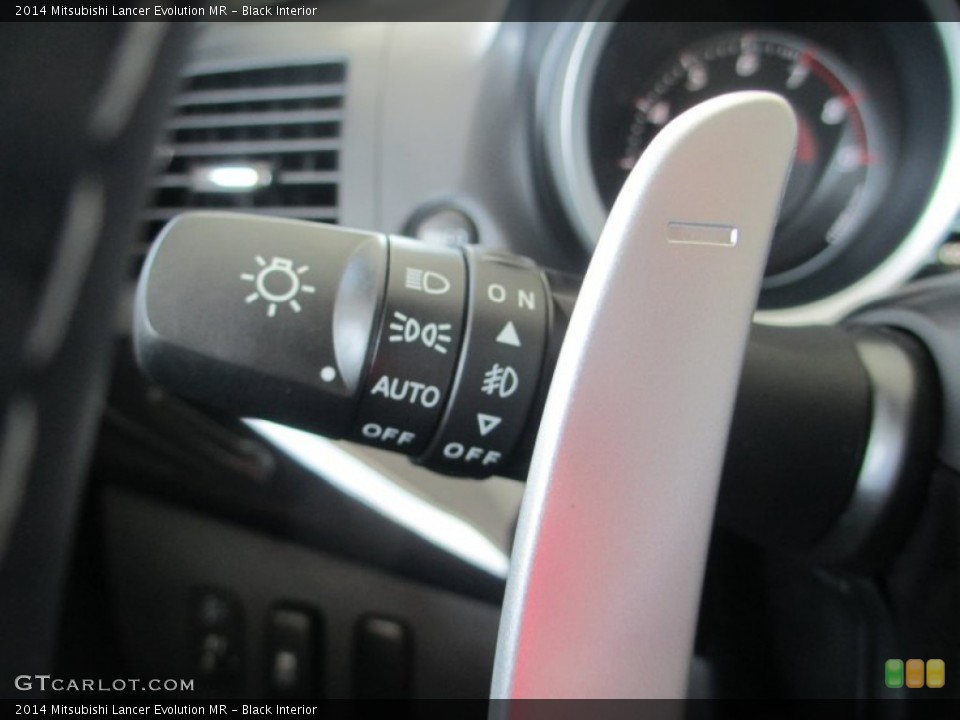 Black Interior Controls for the 2014 Mitsubishi Lancer Evolution MR #94928304