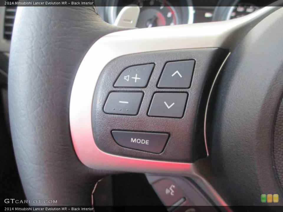 Black Interior Controls for the 2014 Mitsubishi Lancer Evolution MR #94928385