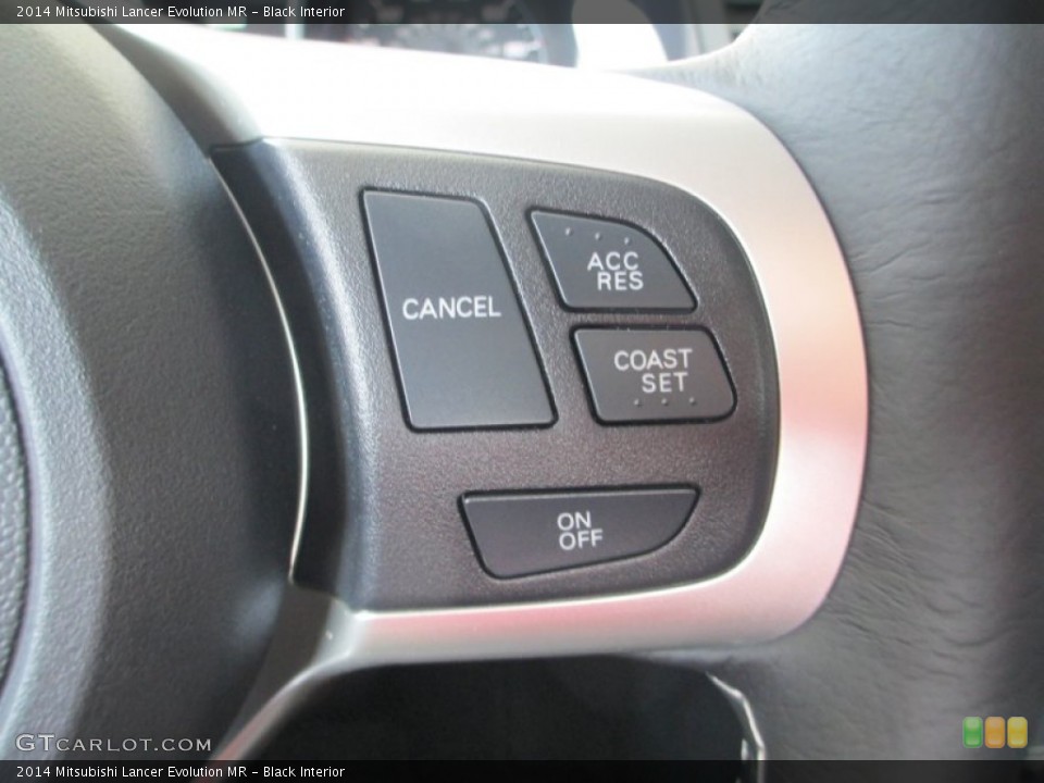 Black Interior Controls for the 2014 Mitsubishi Lancer Evolution MR #94928409