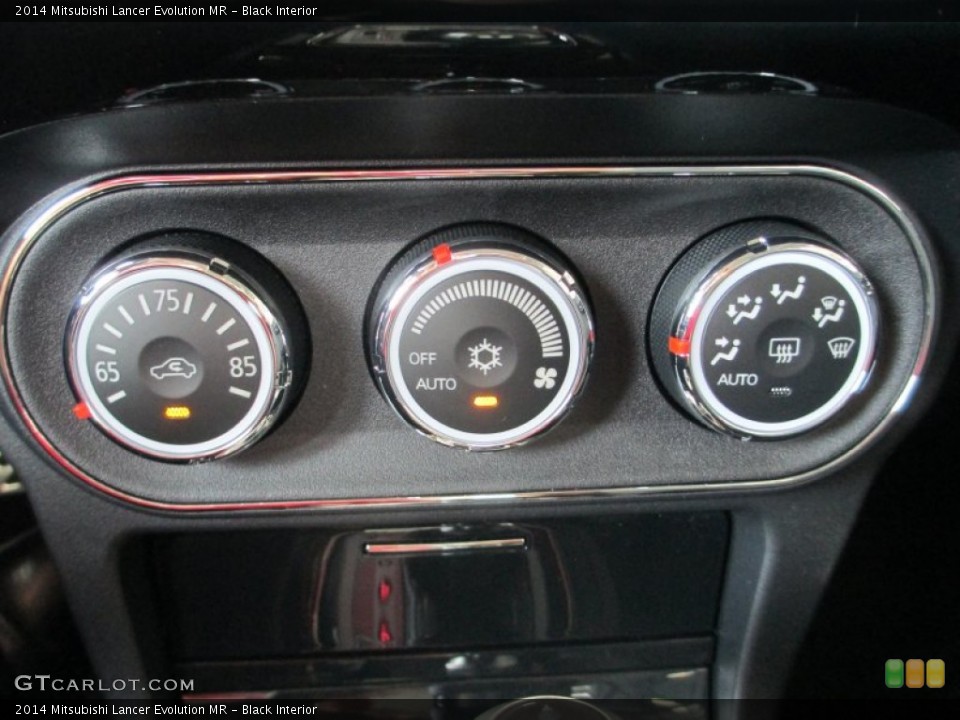Black Interior Controls for the 2014 Mitsubishi Lancer Evolution MR #94928529