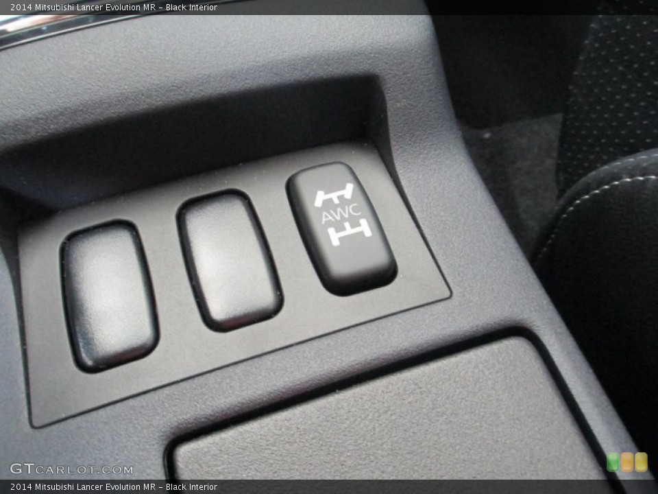 Black Interior Controls for the 2014 Mitsubishi Lancer Evolution MR #94928596