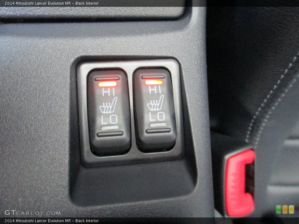 Black Interior Controls for the 2014 Mitsubishi Lancer Evolution MR #94928619