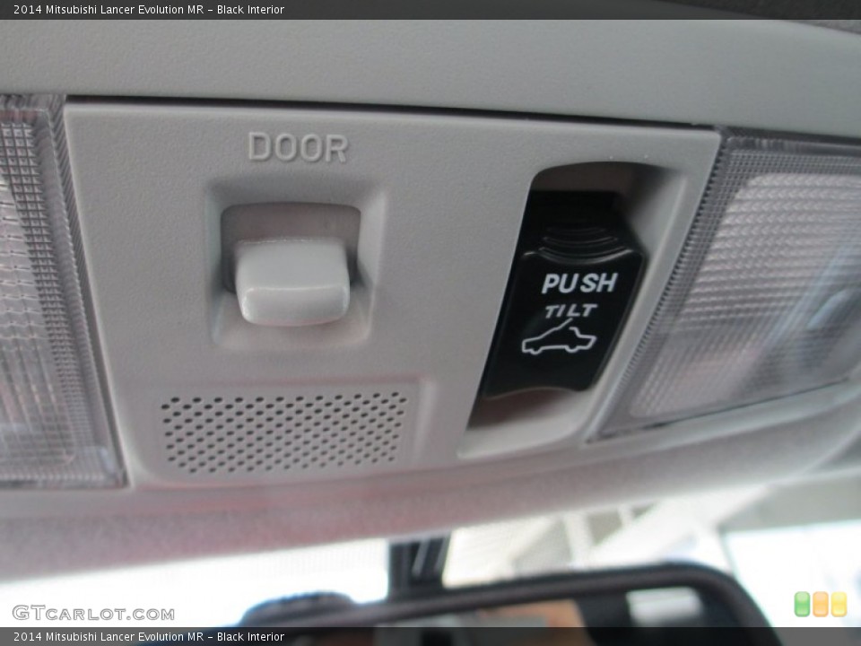 Black Interior Controls for the 2014 Mitsubishi Lancer Evolution MR #94928676