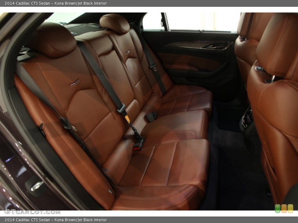 Kona Brown/Jet Black Interior Rear Seat for the 2014 Cadillac CTS Sedan #94929353