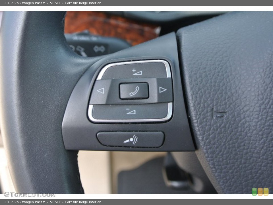 Cornsilk Beige Interior Controls for the 2012 Volkswagen Passat 2.5L SEL #94929873