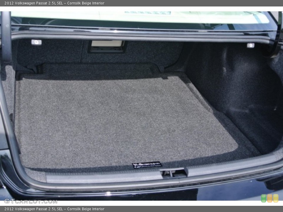 Cornsilk Beige Interior Trunk for the 2012 Volkswagen Passat 2.5L SEL #94929945
