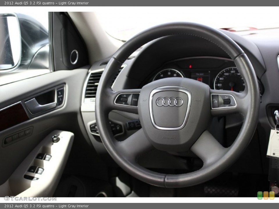 Light Gray Interior Steering Wheel for the 2012 Audi Q5 3.2 FSI quattro #94930119