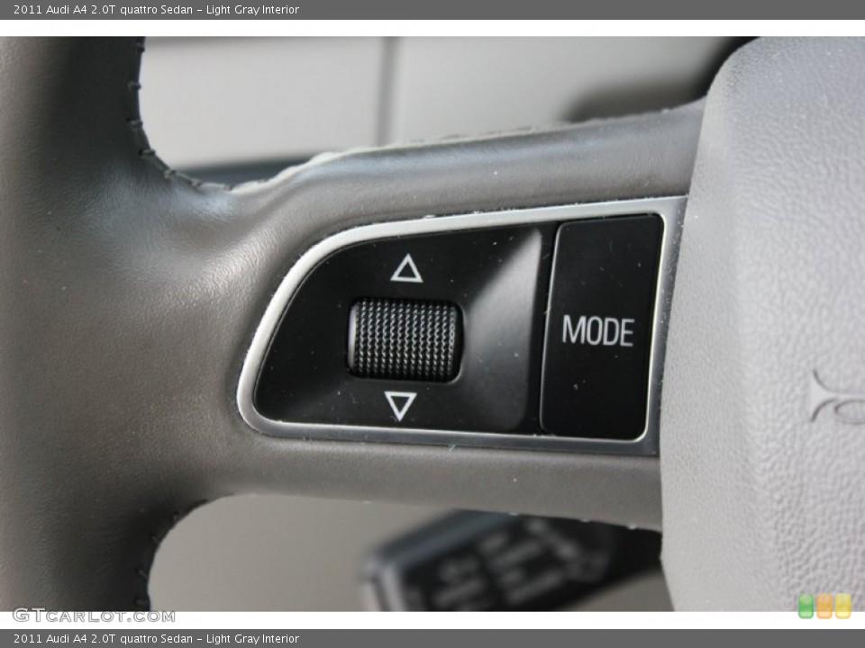 Light Gray Interior Controls for the 2011 Audi A4 2.0T quattro Sedan #94931773