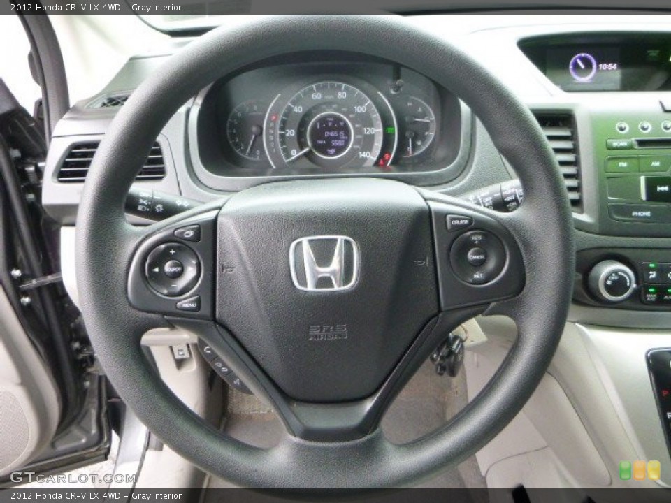 Gray Interior Steering Wheel for the 2012 Honda CR-V LX 4WD #94931787