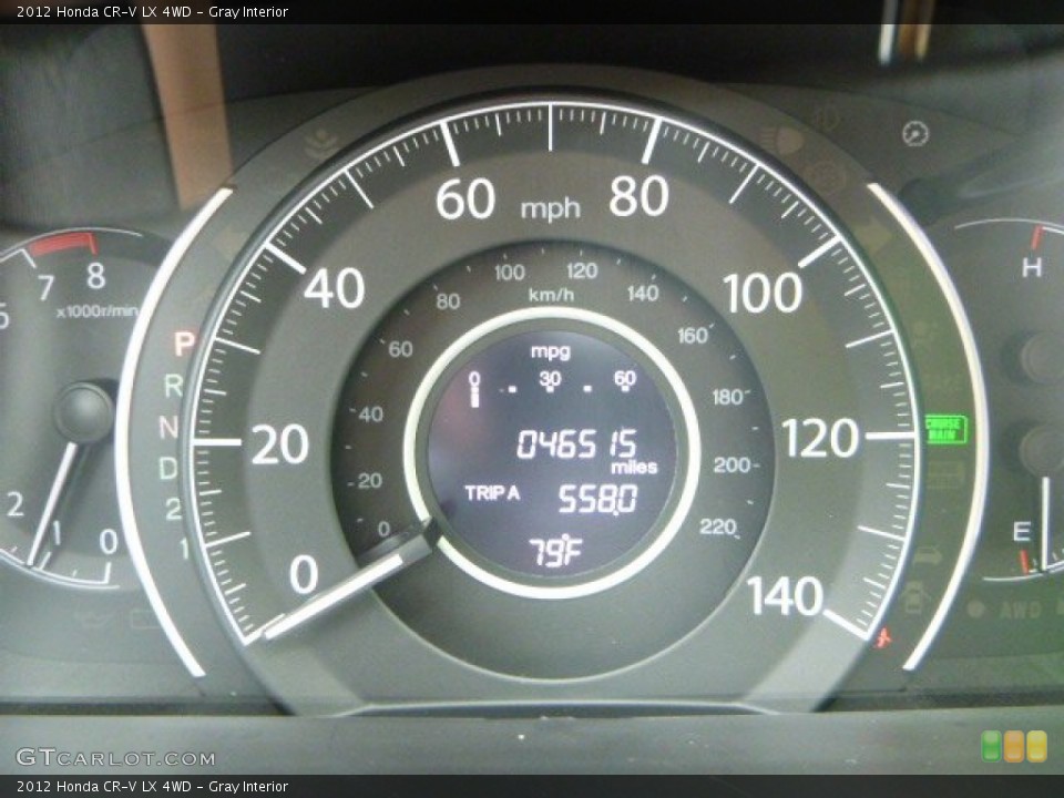 Gray Interior Gauges for the 2012 Honda CR-V LX 4WD #94931838