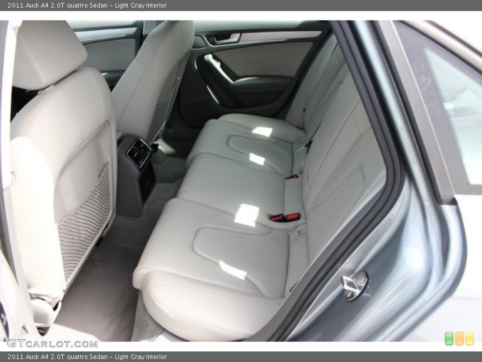 Light Gray Interior Rear Seat for the 2011 Audi A4 2.0T quattro Sedan #94931886
