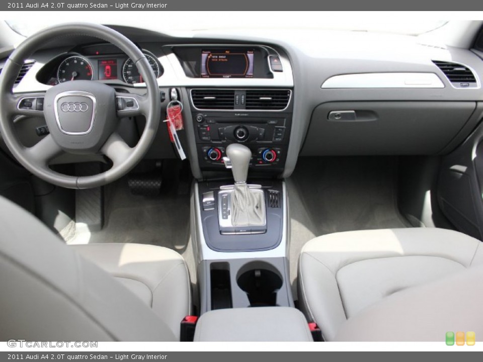 Light Gray Interior Dashboard for the 2011 Audi A4 2.0T quattro Sedan #94931910