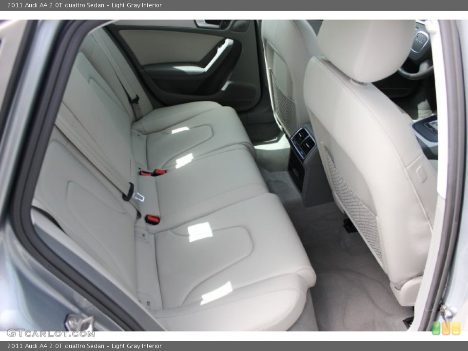 Light Gray Interior Rear Seat for the 2011 Audi A4 2.0T quattro Sedan #94932018