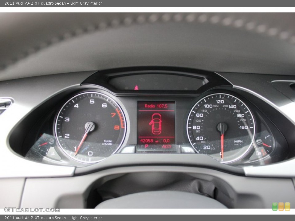 Light Gray Interior Gauges for the 2011 Audi A4 2.0T quattro Sedan #94932186