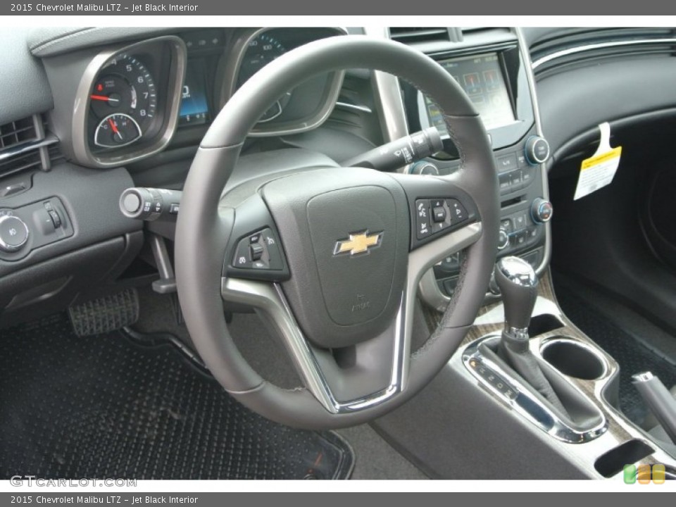 Jet Black Interior Steering Wheel for the 2015 Chevrolet Malibu LTZ #94932285