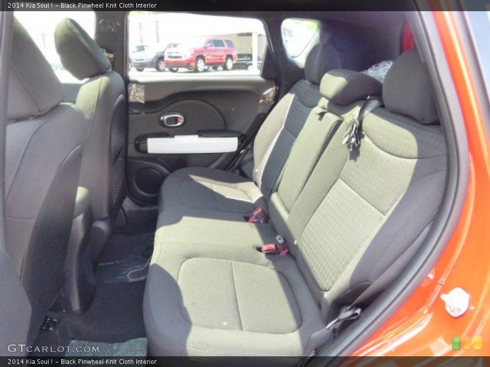 Black Pinwheel Knit Cloth Interior Rear Seat for the 2014 Kia Soul ! #94936380