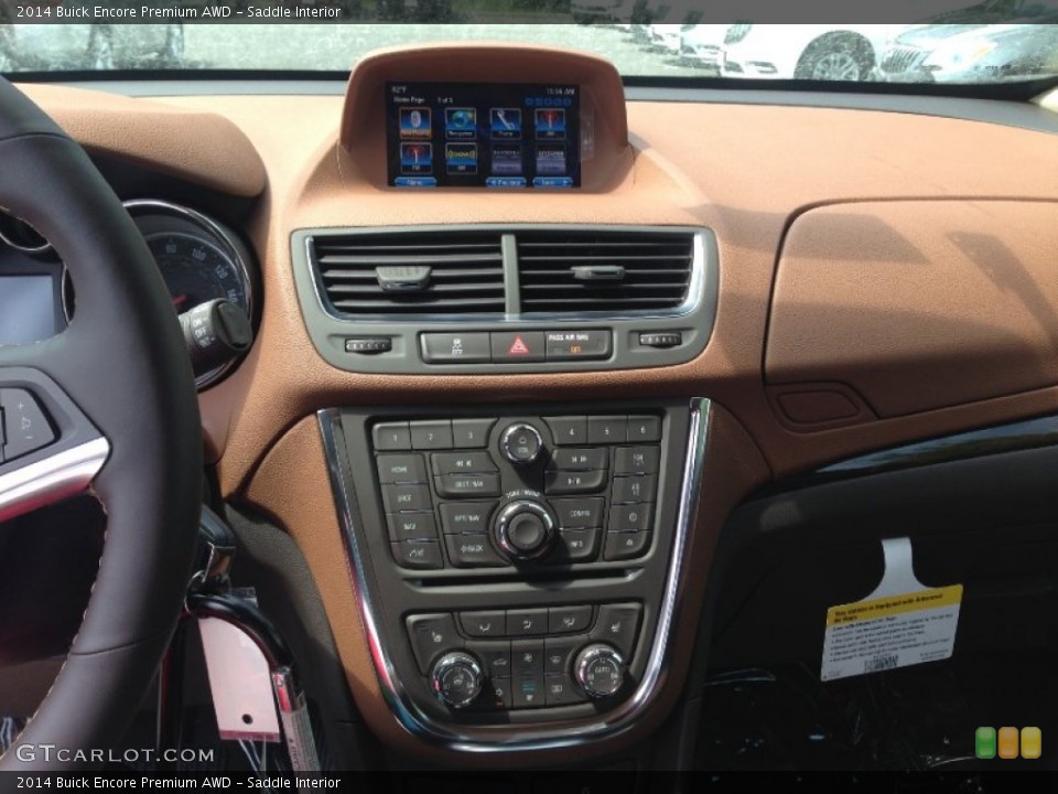 Saddle Interior Controls for the 2014 Buick Encore Premium AWD #94936926