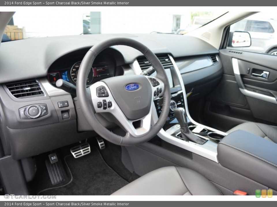 Sport Charcoal Black/Silver Smoke Metallic Interior Photo for the 2014 Ford Edge Sport #94944114