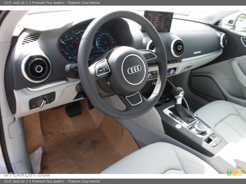 Titanium Gray Interior Photo for the 2015 Audi A3 2.0 Premium Plus quattro #94944297