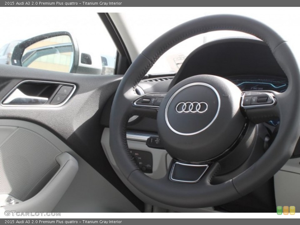 Titanium Gray Interior Steering Wheel for the 2015 Audi A3 2.0 Premium Plus quattro #94944438