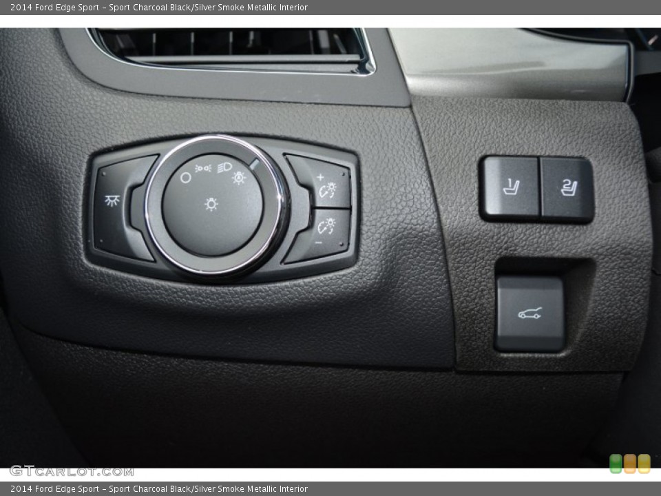 Sport Charcoal Black/Silver Smoke Metallic Interior Controls for the 2014 Ford Edge Sport #94944441