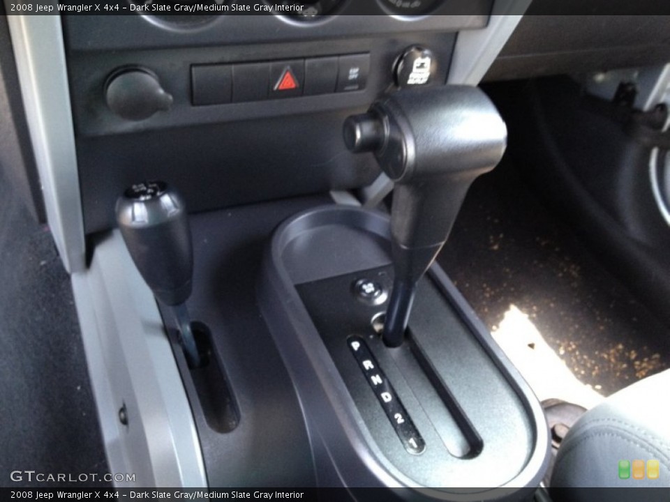 Dark Slate Gray/Medium Slate Gray Interior Transmission for the 2008 Jeep Wrangler X 4x4 #94949598