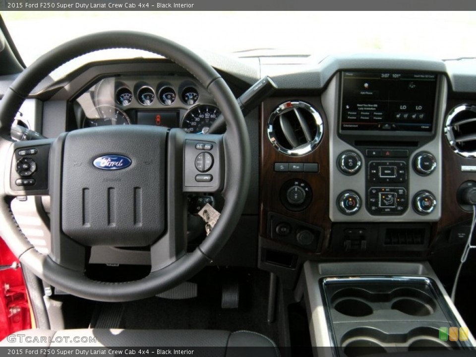 Black Interior Dashboard for the 2015 Ford F250 Super Duty Lariat Crew Cab 4x4 #94953326