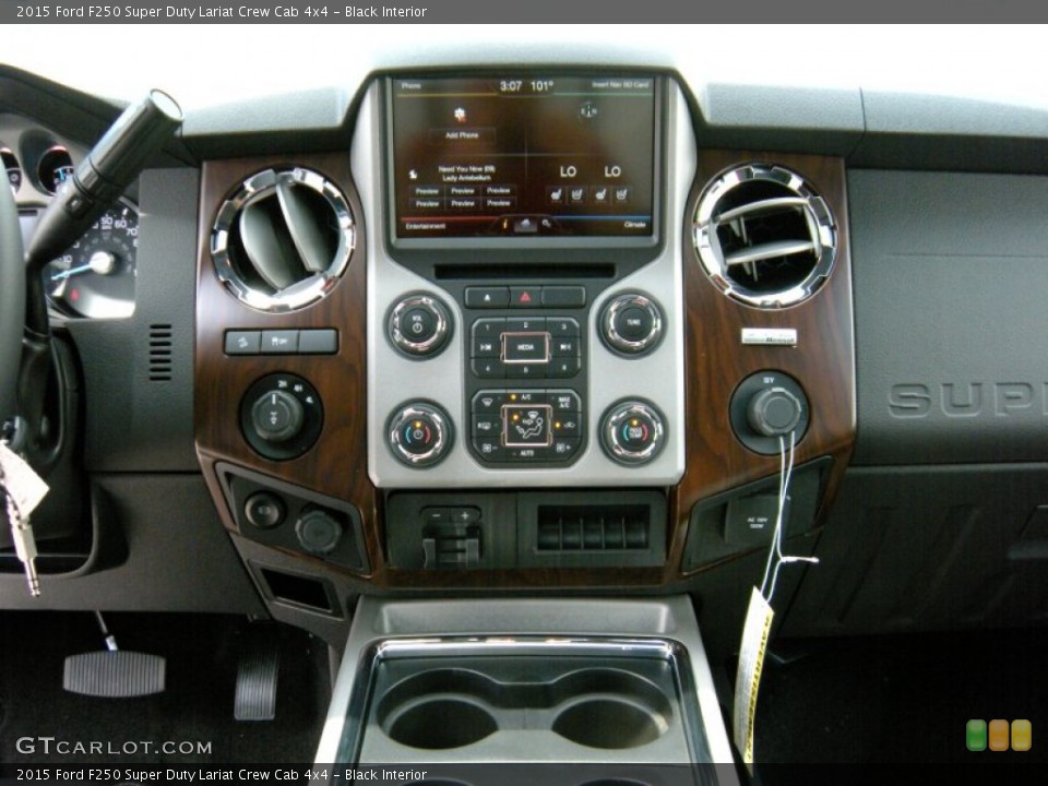 Black Interior Controls for the 2015 Ford F250 Super Duty Lariat Crew Cab 4x4 #94953347