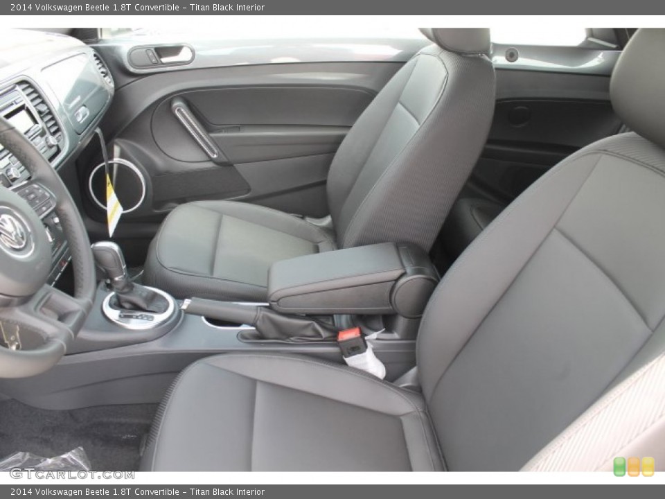 Titan Black Interior Front Seat for the 2014 Volkswagen Beetle 1.8T Convertible #94955609