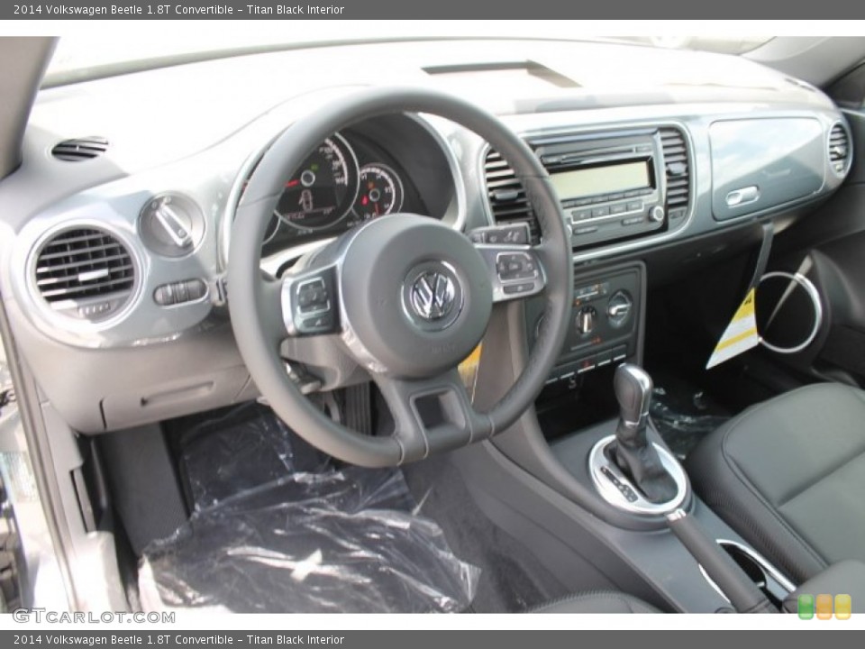 Titan Black Interior Dashboard for the 2014 Volkswagen Beetle 1.8T Convertible #94955633