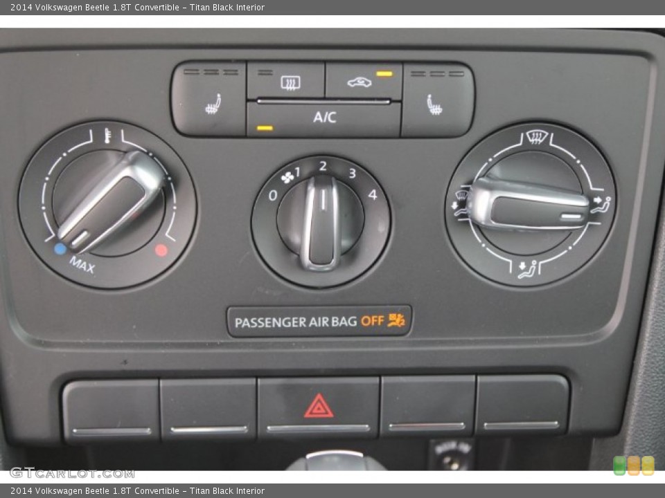 Titan Black Interior Controls for the 2014 Volkswagen Beetle 1.8T Convertible #94955720