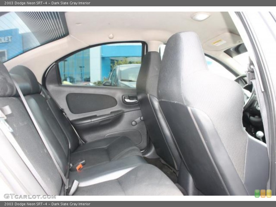 Dark Slate Gray Interior Rear Seat for the 2003 Dodge Neon SRT-4 #94957496