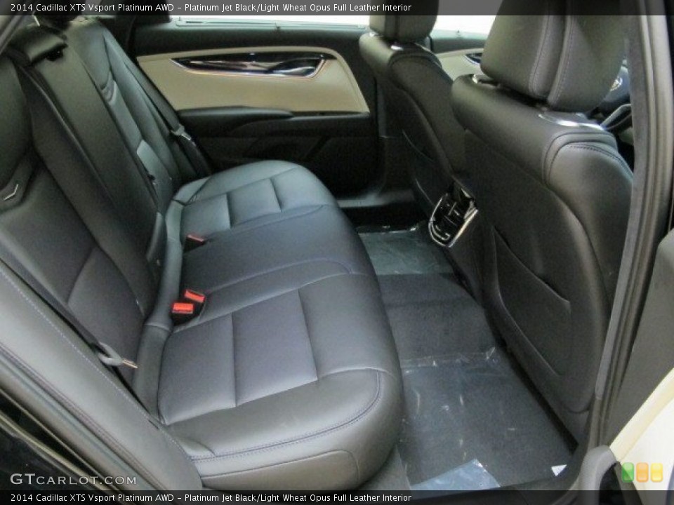Platinum Jet Black/Light Wheat Opus Full Leather Interior Rear Seat for the 2014 Cadillac XTS Vsport Platinum AWD #94960646