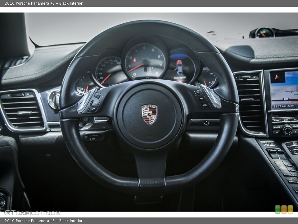 Black Interior Steering Wheel for the 2010 Porsche Panamera 4S #94961138