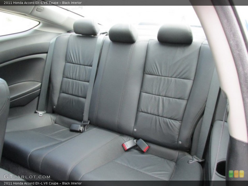 Black Interior Rear Seat for the 2011 Honda Accord EX-L V6 Coupe #94961204