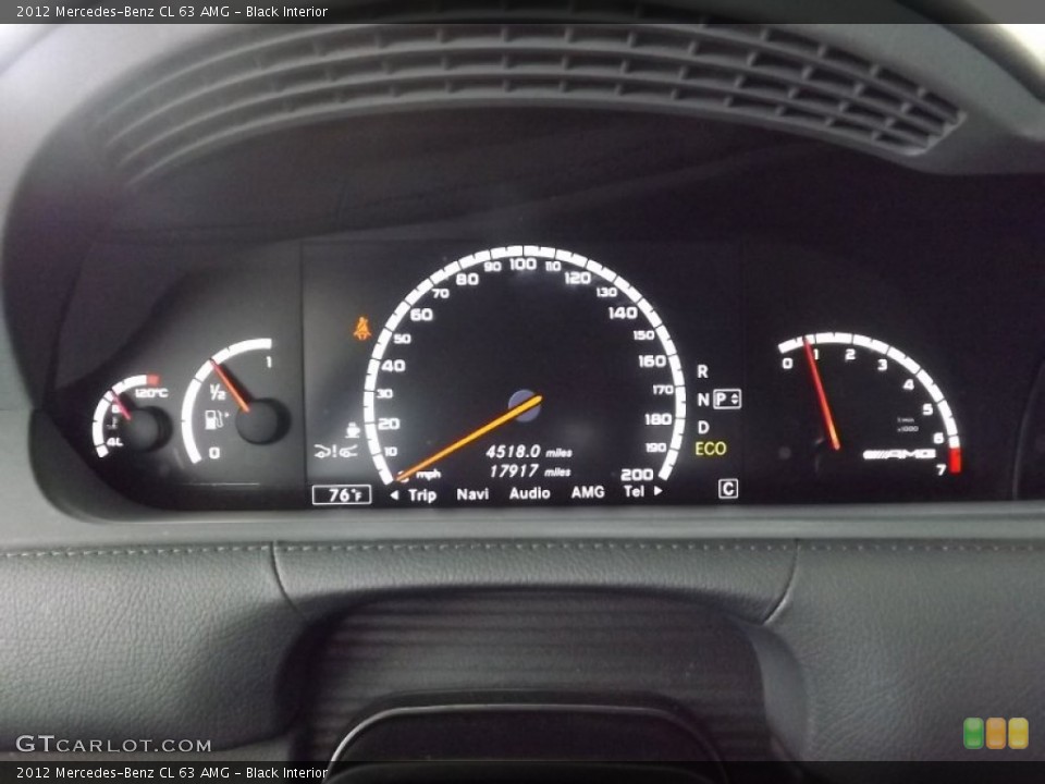 Black Interior Gauges for the 2012 Mercedes-Benz CL 63 AMG #94962431