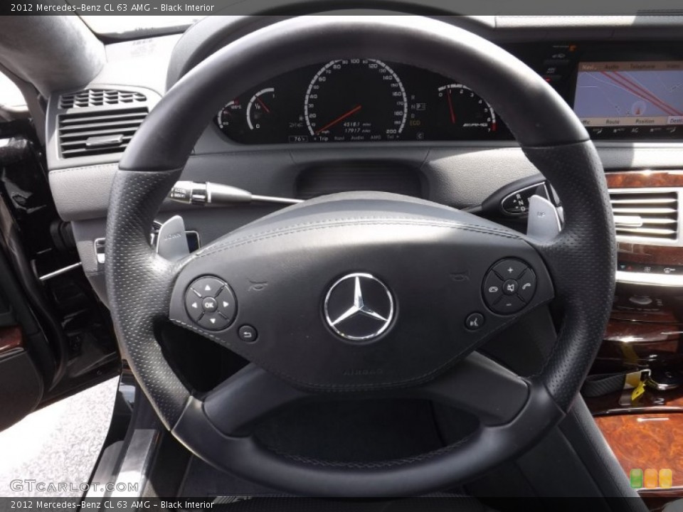 Black Interior Steering Wheel for the 2012 Mercedes-Benz CL 63 AMG #94962659