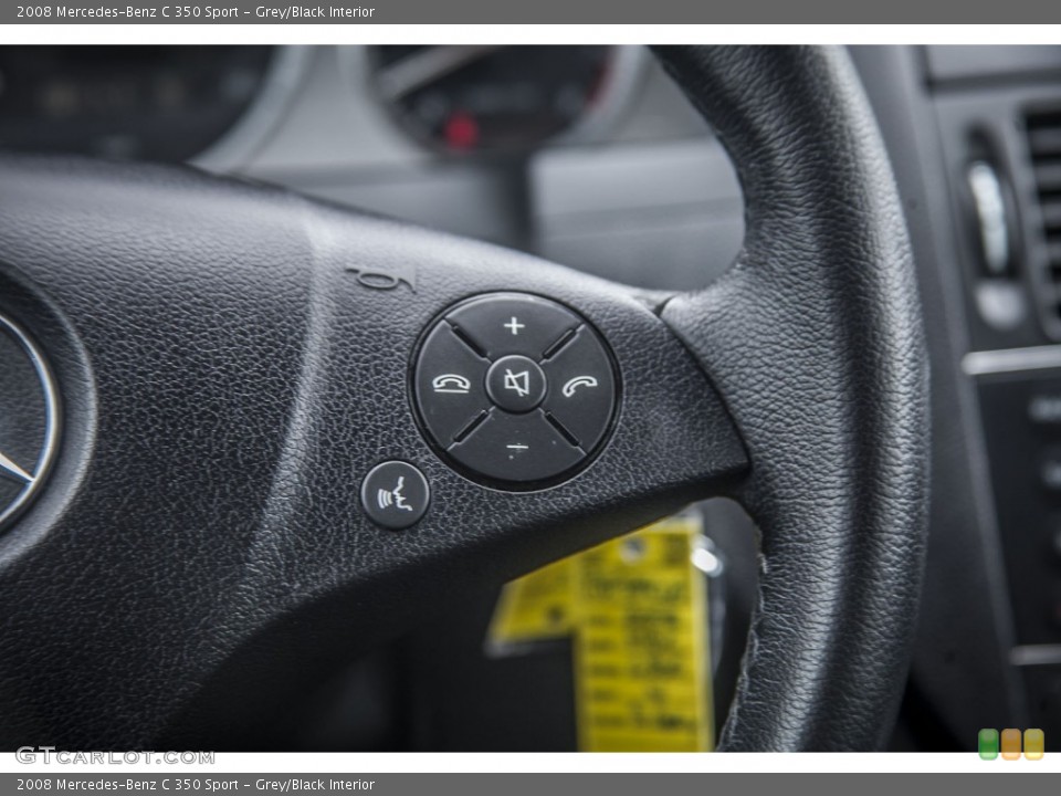 Grey/Black Interior Controls for the 2008 Mercedes-Benz C 350 Sport #94963742