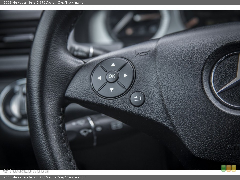 Grey/Black Interior Controls for the 2008 Mercedes-Benz C 350 Sport #94963781