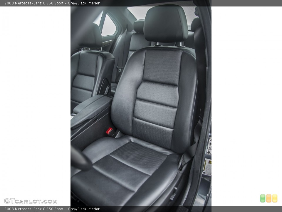 Grey/Black Interior Front Seat for the 2008 Mercedes-Benz C 350 Sport #94963937