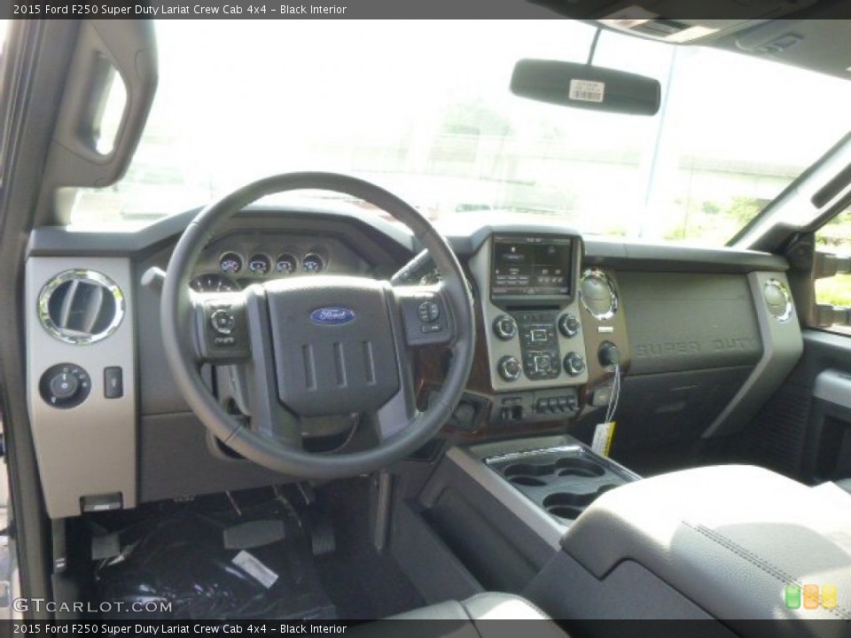 Black Interior Photo for the 2015 Ford F250 Super Duty Lariat Crew Cab 4x4 #94968277