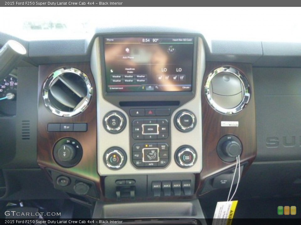 Black Interior Controls for the 2015 Ford F250 Super Duty Lariat Crew Cab 4x4 #94968343