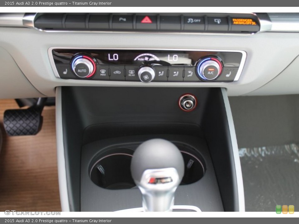 Titanium Gray Interior Controls for the 2015 Audi A3 2.0 Prestige quattro #94972334