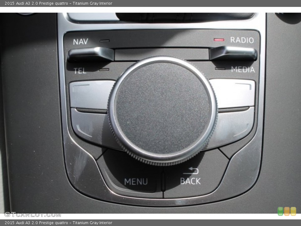 Titanium Gray Interior Controls for the 2015 Audi A3 2.0 Prestige quattro #94972358