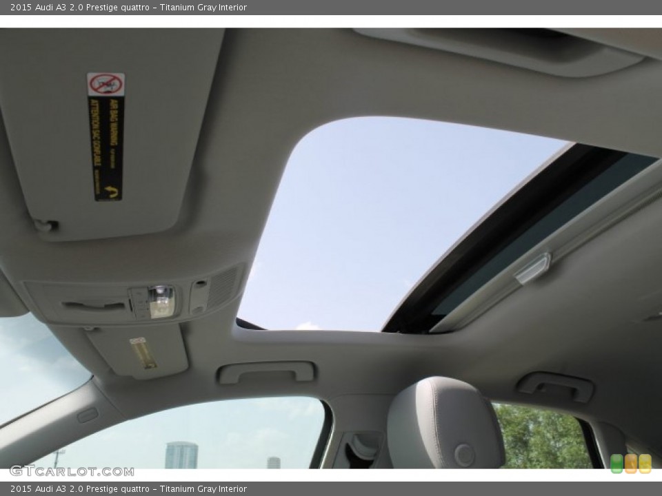 Titanium Gray Interior Sunroof for the 2015 Audi A3 2.0 Prestige quattro #94972394