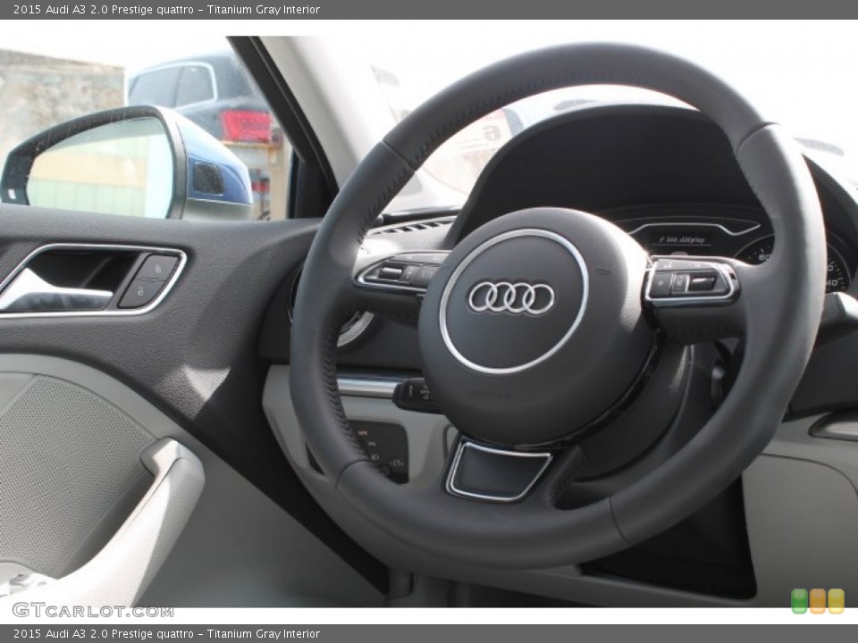 Titanium Gray Interior Steering Wheel for the 2015 Audi A3 2.0 Prestige quattro #94972472