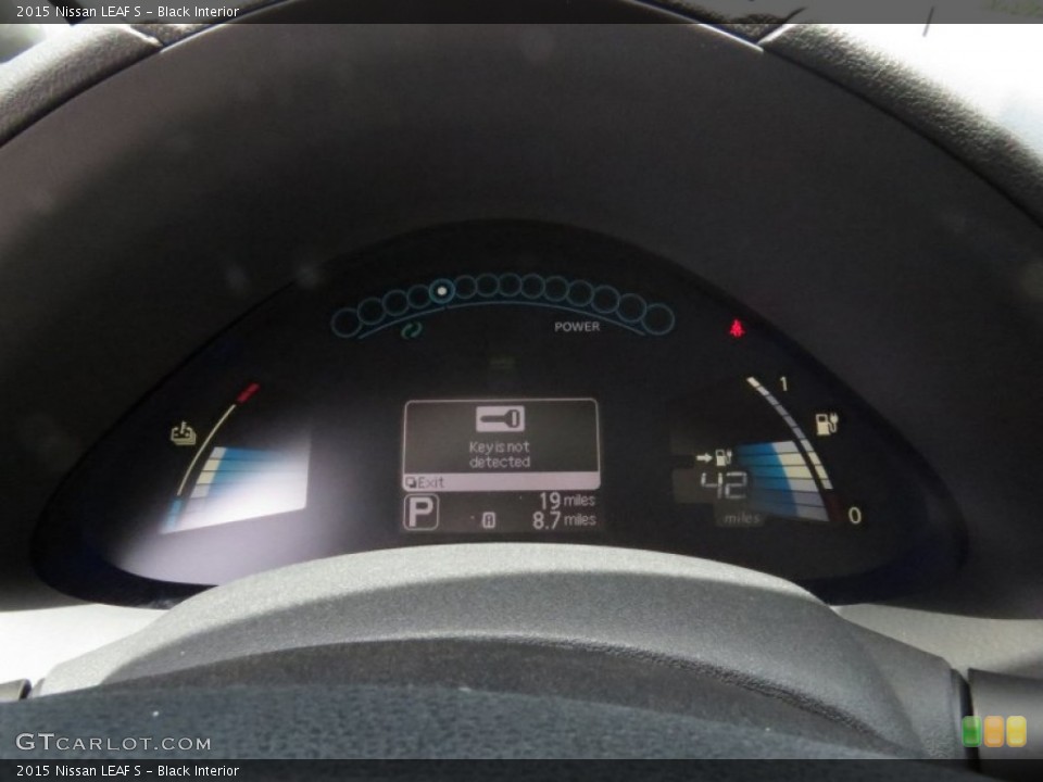 Black Interior Gauges for the 2015 Nissan LEAF S #94973994