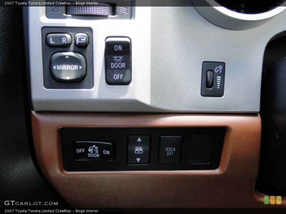 Beige Interior Controls for the 2007 Toyota Tundra Limited CrewMax #94979240