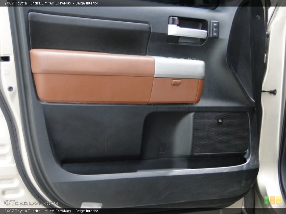 Beige Interior Door Panel for the 2007 Toyota Tundra Limited CrewMax #94979312